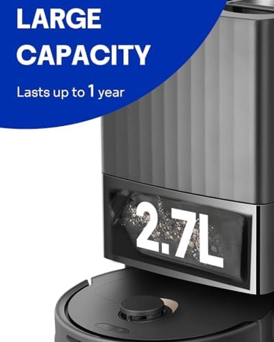 Herbruikbare Stofzuigerzakken 2,7L - 3 stuks - Compatibel met Roborock Automatische Stofzuigrobots - Wasbare Stofzakken met Rits - Geschikt voor Q Revo, S8 MaxV Ultra, Saros 10R en andere modellen