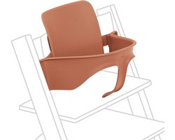 Tripp Trapp Baby Set van Stokke, Terracotta – Maak van de Tripp Trapp-stoel een kinderstoel – Afneembare zitting voor 6-36 maanden – Past bij Tripp Trapp-modellen van na mei 2006