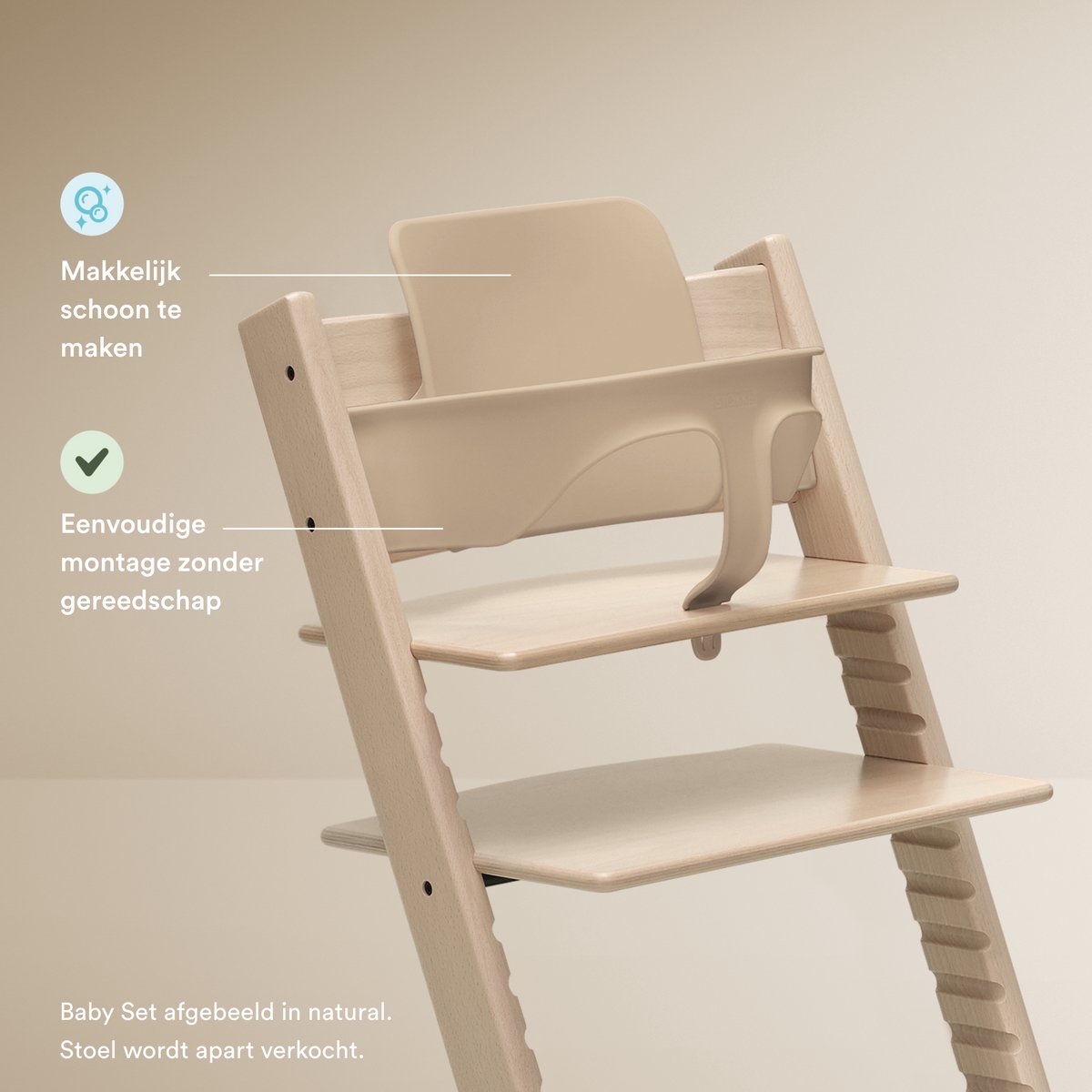 Tripp Trapp Baby Set van Stokke, Wit thumbnail 5