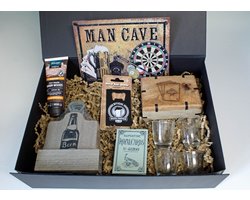 Giftbox Man Cave - cadeau voor hem - kerstcadeau - Vaderdagcadeau - speciaal voor mannen
