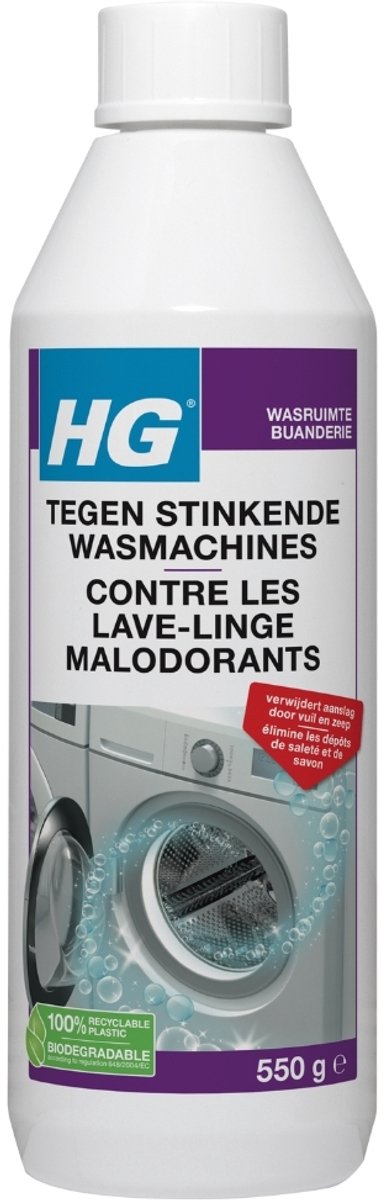 1 x HG Tegen Stinkende Wasmachines 550 gr - Wasmachine Reiniger - Stinkende Wasmachine - Wasmachine Aanslag - Wasmachine Vuil - Wasmachine Geur