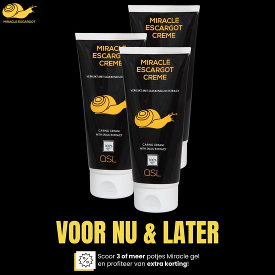 QSL | Miracle escargot crème - slakkencrème - slakkenslijmcrème - 200ml