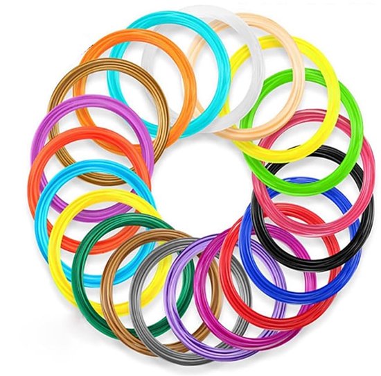 3D Pen-3D pen starterspakket-Inclusief 129 Meter Filament in 40 kleuren - Boek met 40 bladzijden met sjablonen en herbruikbaar transparant overtrekvel- Oplader - Penhouder - blauw