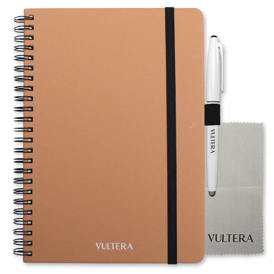 Carnet effaçable Vultera - A5 - Cuir - Rose