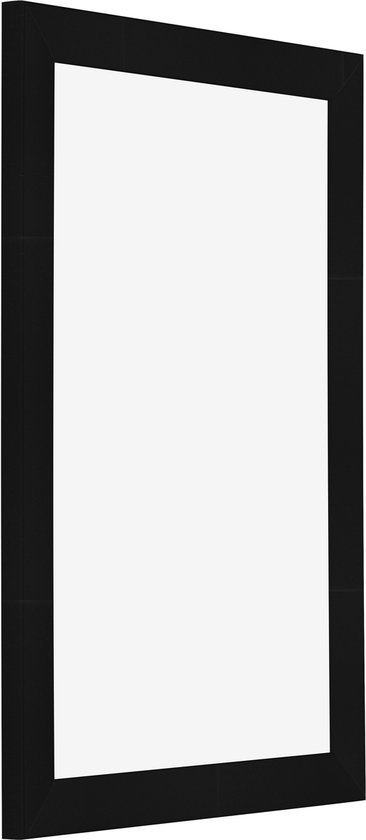 DR35 fotolijst 42x35 cm (zwart grenen), 35 mm breed MDF-houten frame op