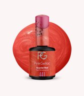 Pink Gellac Gellak - 441 Scarlet Red 15ml - Rode Glitter Gel Nagellak - Gellac - Gel Nagels Producten - Valentijn editie