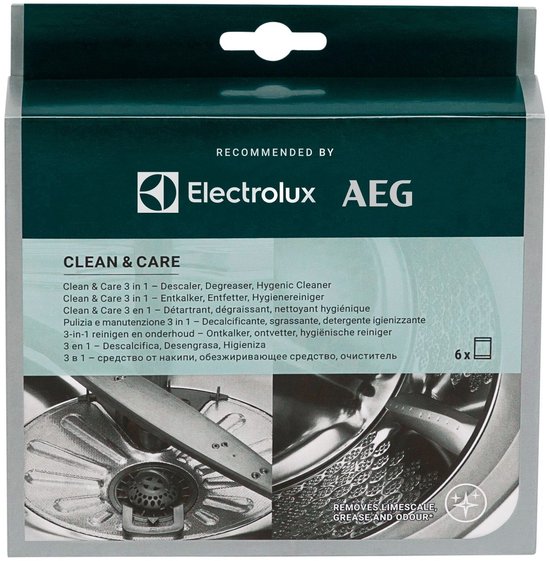 M2GCP600 Clean & Care 3-en-1 pour lave-linge et lave-vaisselle - 6 sacs