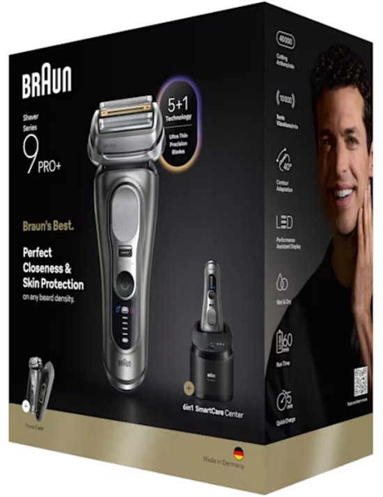 Braun Series 9 PRO+ Elektrisch Scheerapparaat - Pro SensoAdapt - SmartCare Center - 9675CC - Grafiet
