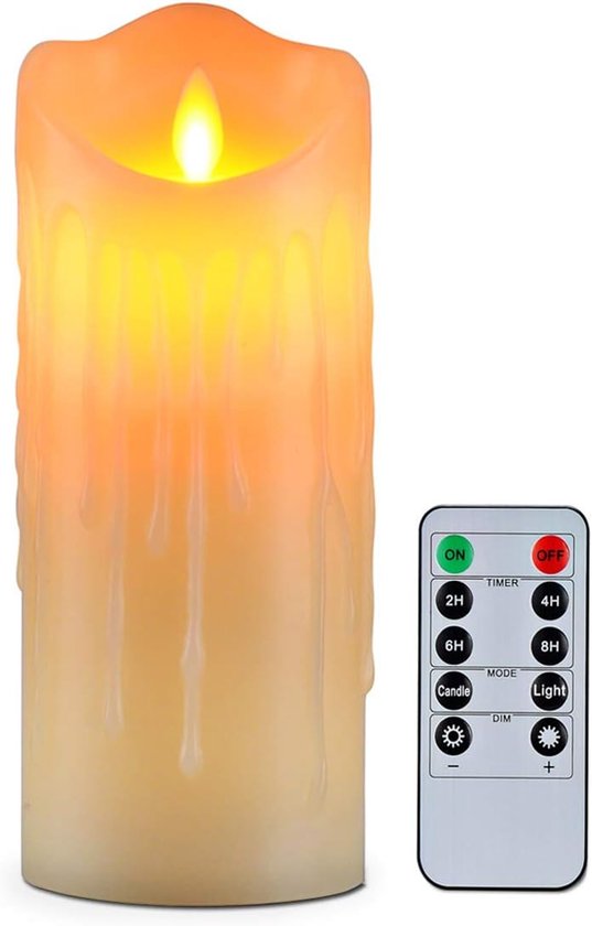 LED Kaarsen Set - Flikkerende Vlam Kaarsen - Afstandsbediening Met Timer - Realistische Kaarsen Zonder Vlam - Batterij Kaarsen - Sfeerverlichting - Feestdecoratie - Kerstversiering - Veilige Kaarsen