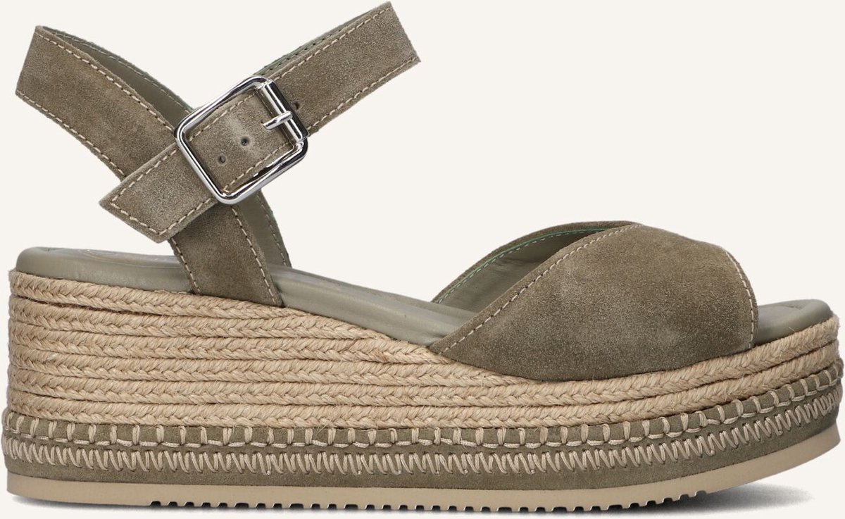 Unisa Kalton Sandalen Met Sleehak Dames Groen