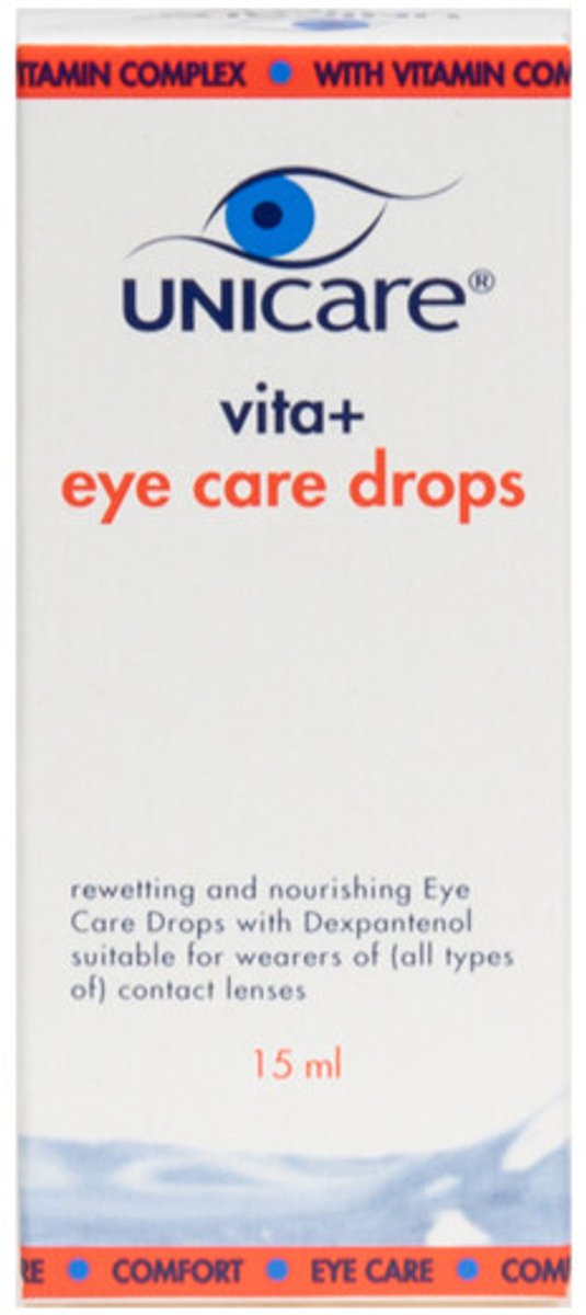 Unicare Oogdruppels Vita Eye Care - 2 x 15 ml - Voordeelverpakking
