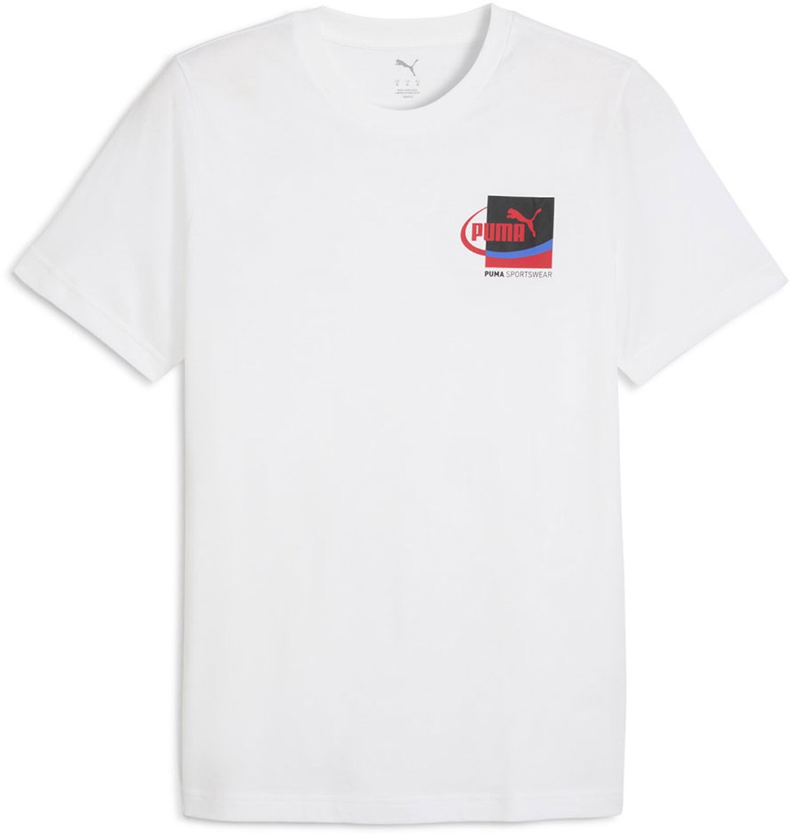 Puma Graphic Small Box T-shirt Met Korte Mouwen M Man Wit
