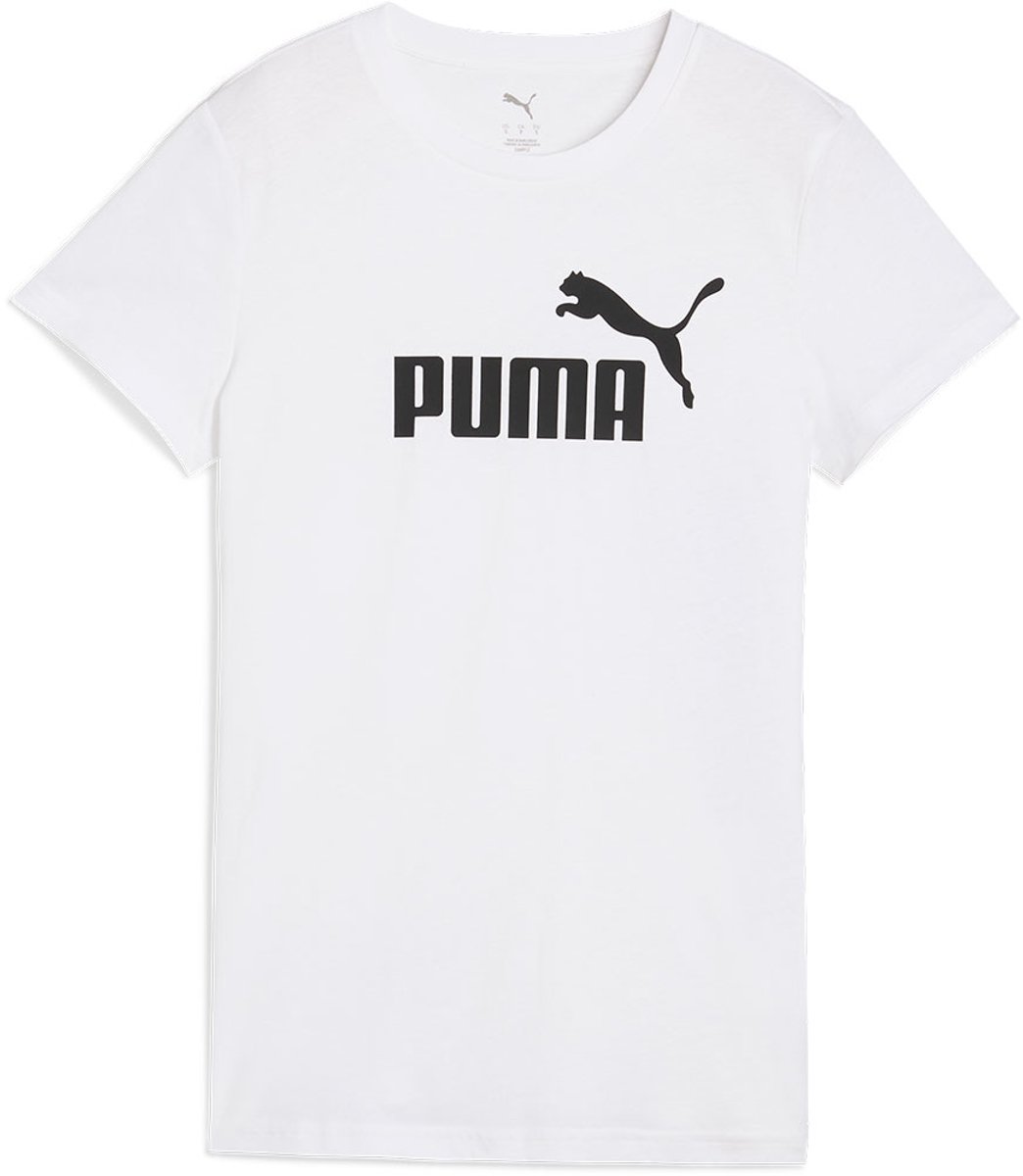 Puma Ess No. 1 Logo T-shirt Met Korte Mouwen 2XS Vrouw Wit