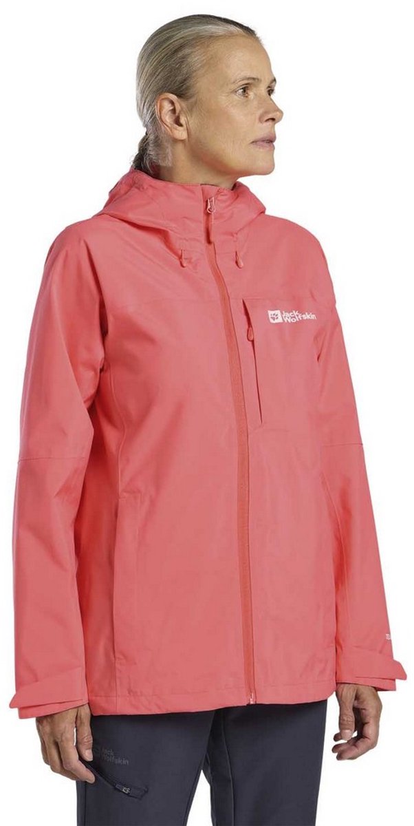 Jack Wolfskin Tempest 2L Jacket Women - Outdoorjas - Dames - Sunset Coral - Maat S