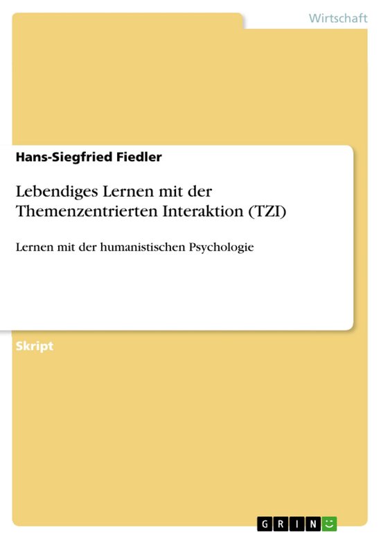 Lebendiges Lernen Mit Der Themenzentrierten Interaktion (Tzi ... - cover
