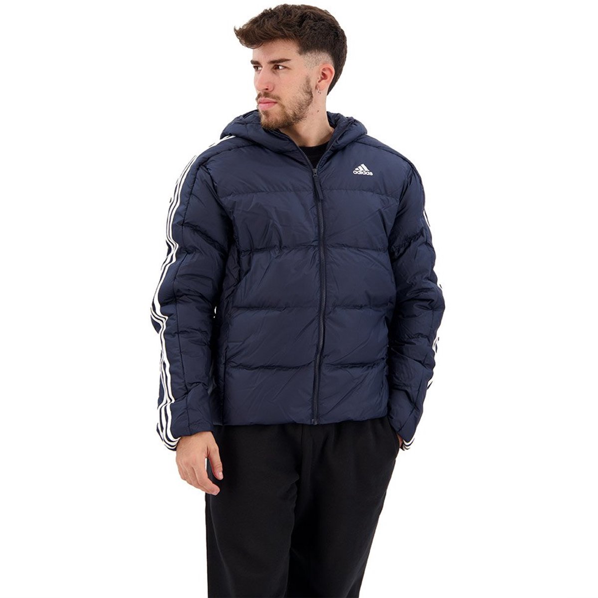 adidas Sportswear Essentials Midweight Donsjack met Capuchon Heren – XS Blauw
