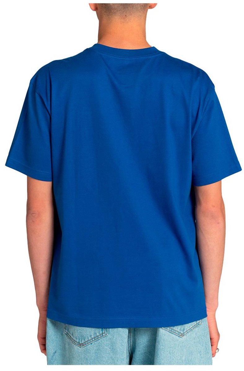Rvca Hookah Snail T-shirt Met Korte Mouwen Blauw L Man
