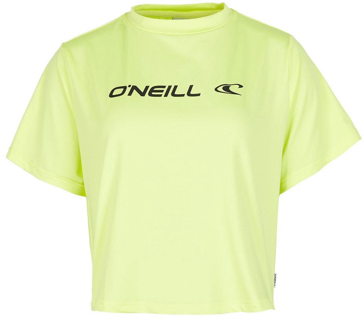 O´neill Rutile Cropped T-shirt Met Korte Mouwen L Vrouw Sunny Lime