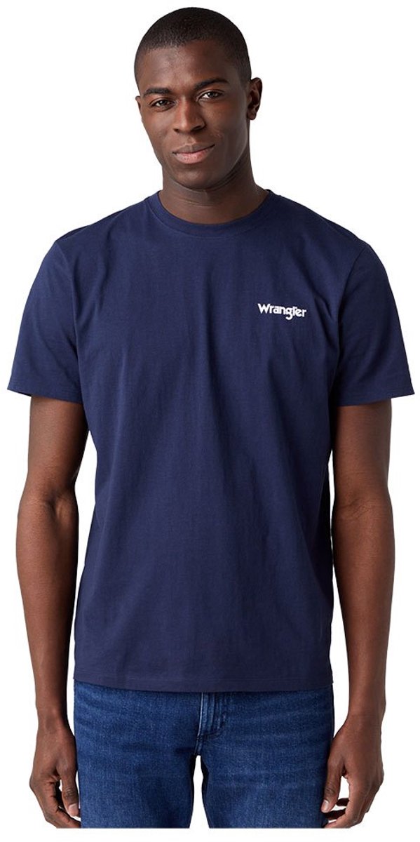 Wrangler Sign Off T-shirt Met Korte Mouwen 2 Eenheden L Man Marineblauw