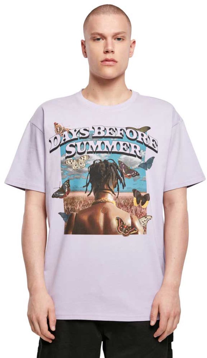 Mister Tee Days Before Summer Oversize T-shirt Met Korte Mouwen Paars S / Long Man