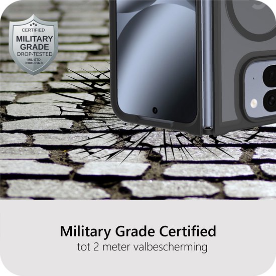 Étui Cazy compatible avec Google Pixel 10 Pro (compatible MagSafe) - Coque arrière de qualité militaire - Zwart