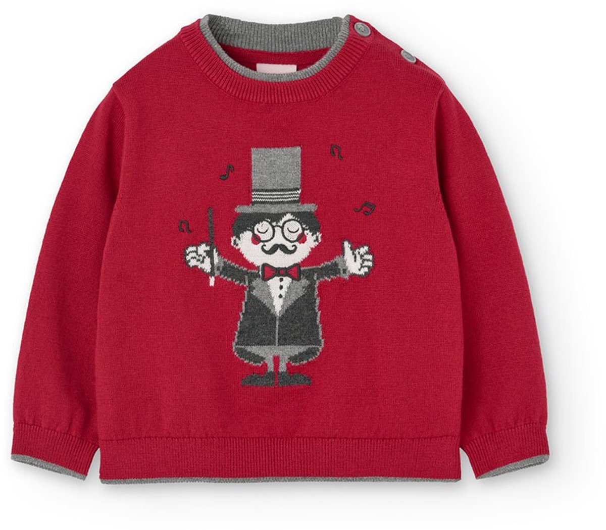 Boboli Knitwear Trui Rood 12 Months Jongen