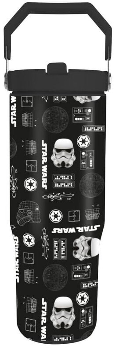 Star Wars Drinkfles Unisex Drinkfles - zwart/wit - Standard