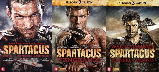 Omslag van Spartacus - Seizoen 1 t/m 3 (DVD)