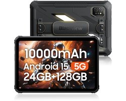 Blackview Active 7 Tablet - 10000mAh - 24GB RAM - 128GB ROM - 11 inch Tablet - Android 15 - Bluetooth 5.0 - NFC - OTG - Grijs