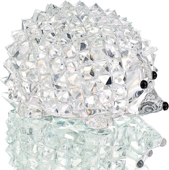 Allecto plus - Figurines d'animaux en cristal transparent en forme de hérisson, décoration de table de mariage artisanale en Glas