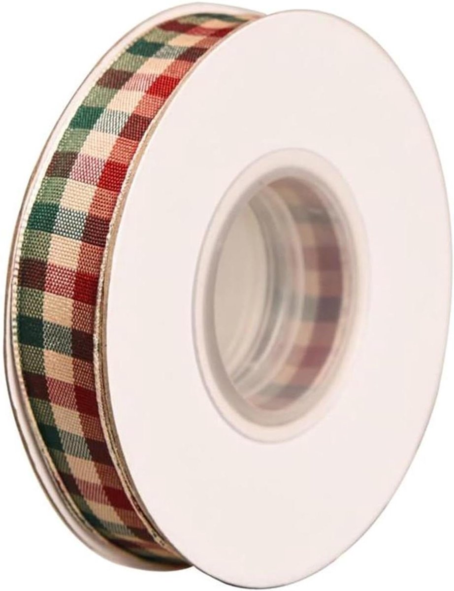 Allecto plus - Kerstlint Buffalo Plaid voor Krans Craft DIY Decor 15mm (kleur3) - 20 Yards