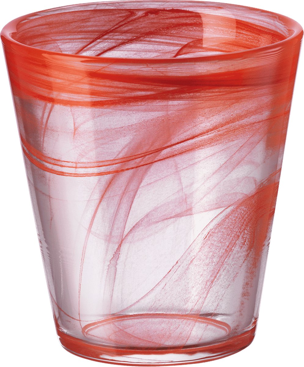 Bormioli Rocco Capri Tumbler 37 Cl Rood - 6 Stuks