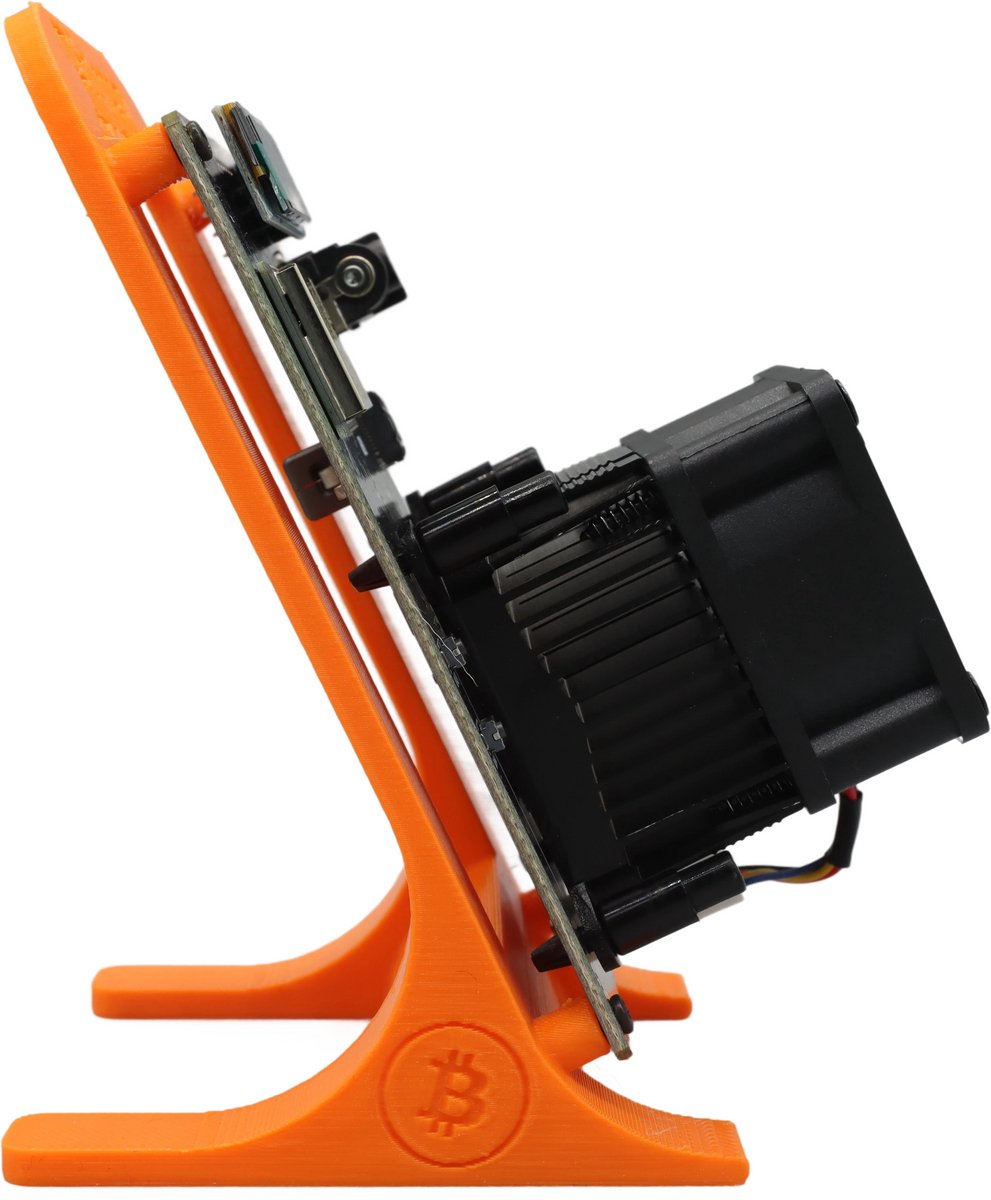 Bitaxe 601 Gamma - Inclusief Stand - EU Stekker - 1.2 TH/s - Bitcoin Mini Miner Kit - Versie 2025 - Oranje — cadeau in Cadeau-ideeën - foto 2