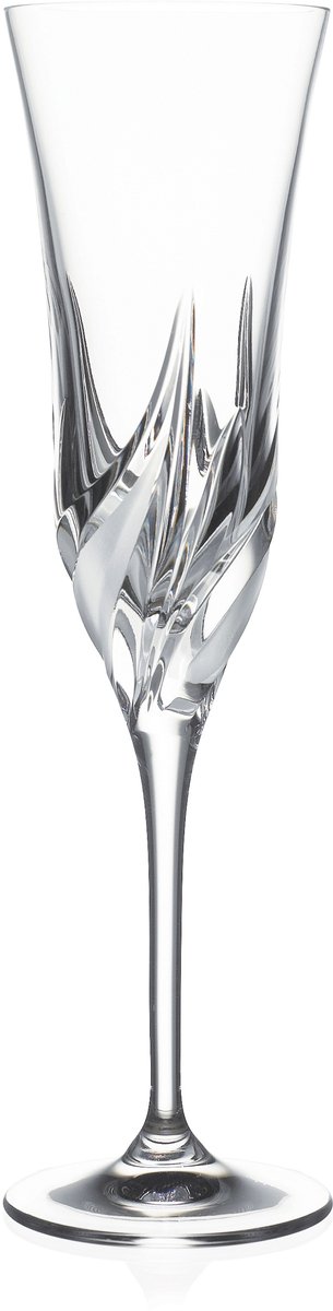 RCRCRYSTAL Cetona 6 champagneflute 17 cl handgeslepen