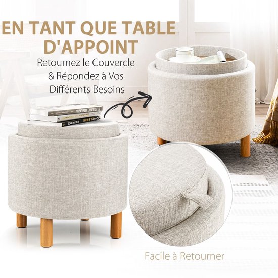 Opvouwbare zitbank met opbergruimte en comfortabele bekleding