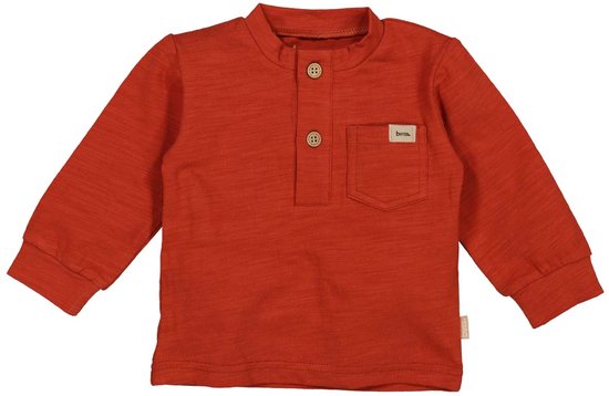 BESS - T-shirt à manches longues avec poche - Rouge