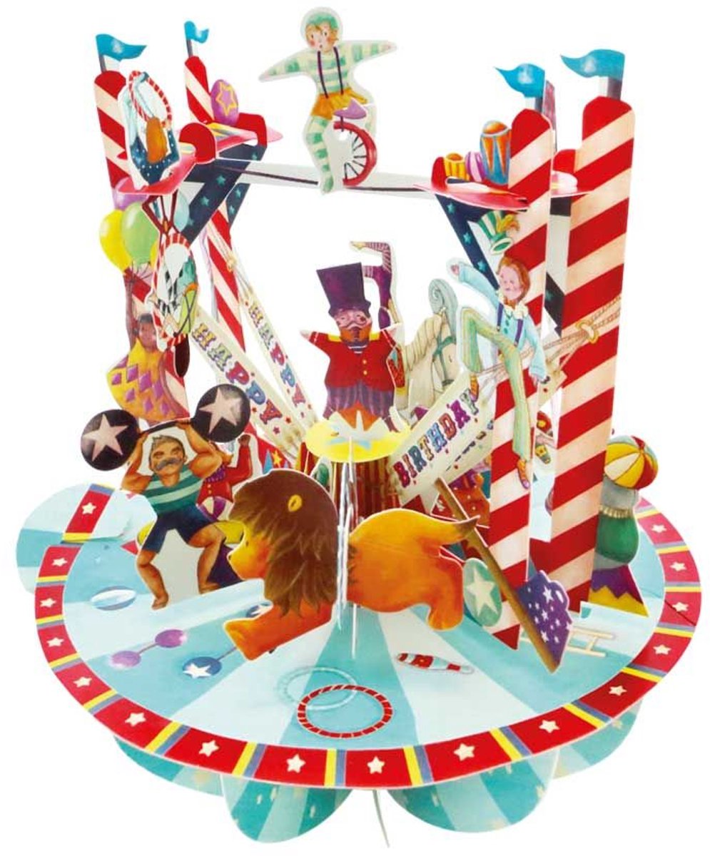 3D kaart Circus - Santoro London Pirouettes