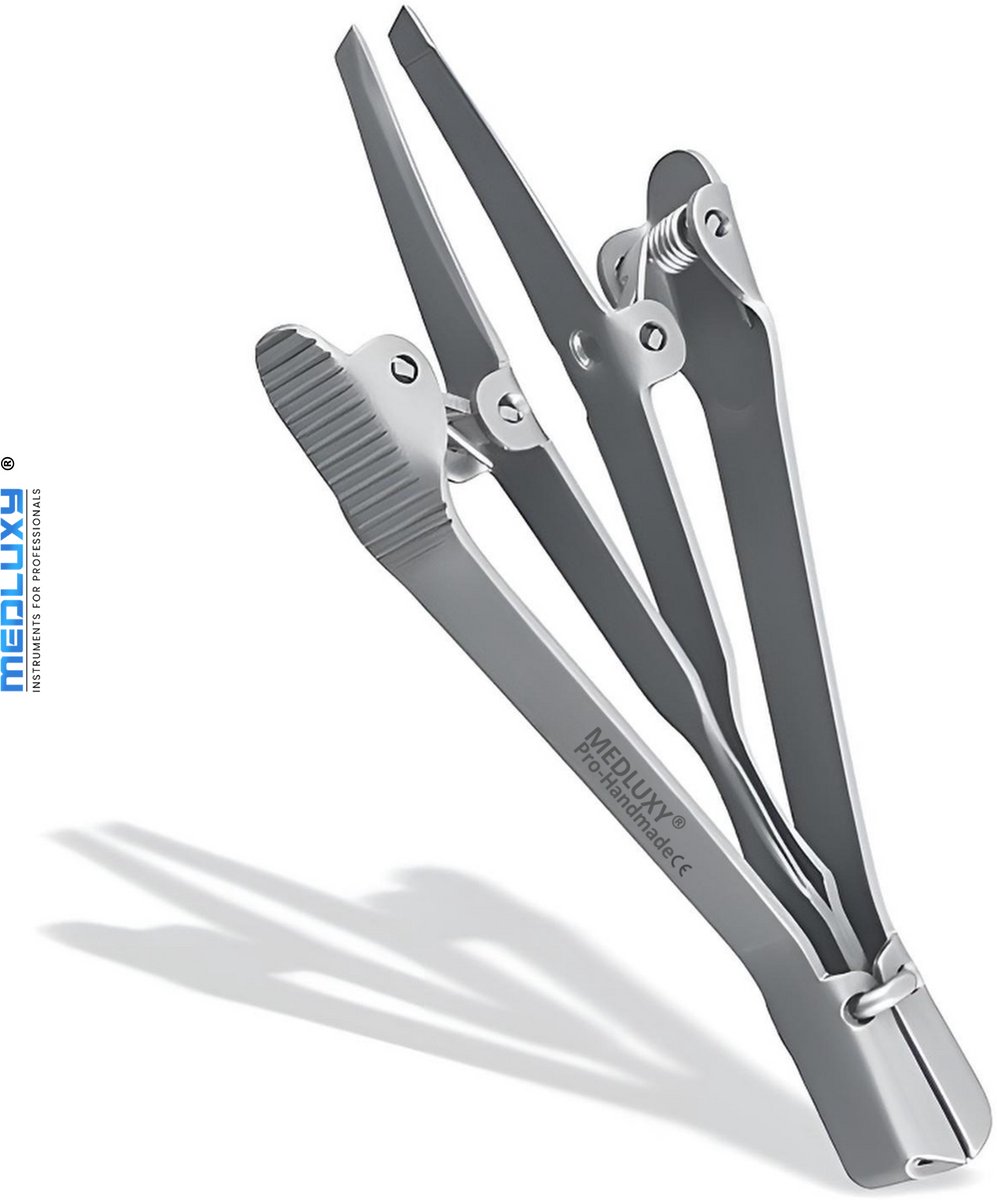 MEDLUXY® Pro - Automatische Epileer Pincet - 9 cm - 4 mm (epileerpincet , automatic tweezer,epilmatic pincet)