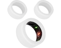 Allecto Plus - Housse en Siliconen pour bague Oura Ring Gen 3 - Transparente - Ronde - Élastique - Protection intelligente - Accessoires de vêtements pour bébé - Entraînement - Taille M - Set de 2