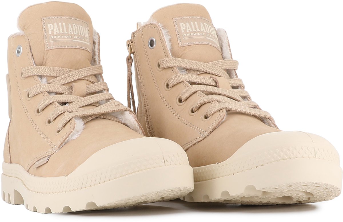 Dameslaarzen Palladium Pampa Hi Zip Wl Natuur