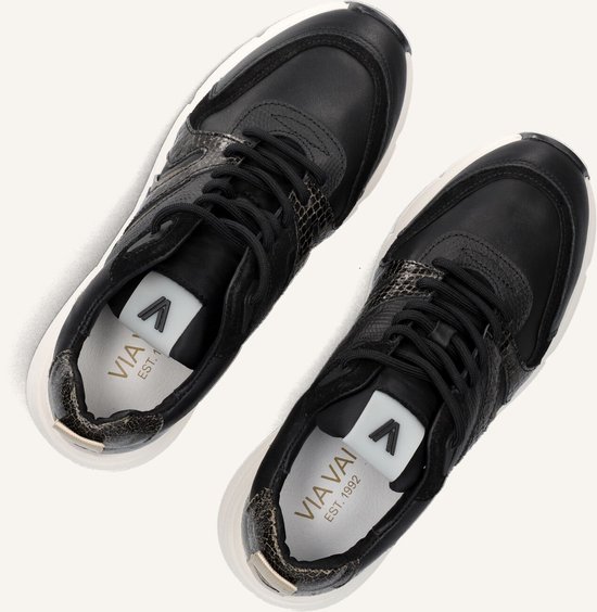 VIA VAI Vic Taylor Baskets pour femmes - - Femme - Zwart - Taille 36