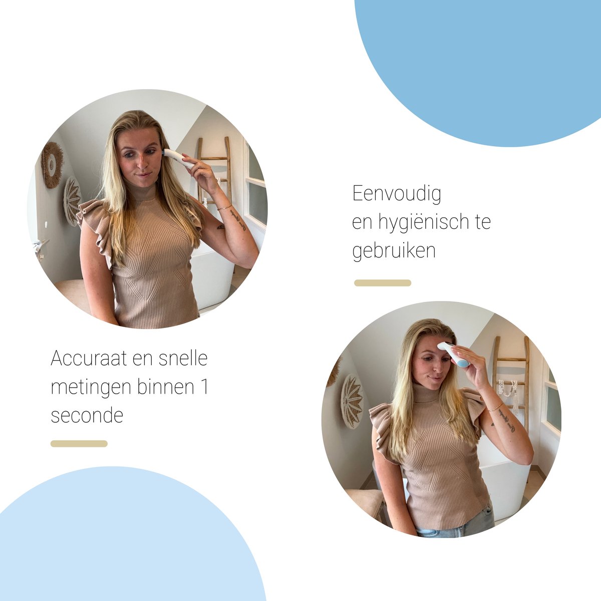 2-in-1 Digitale Oorthermometer – Infrarood Koortsthermometer Oor & Voorhoofd Baby, Kind & Volwassene - Thermometer Incl. App — cadeau in Cadeau-ideeën - foto 4