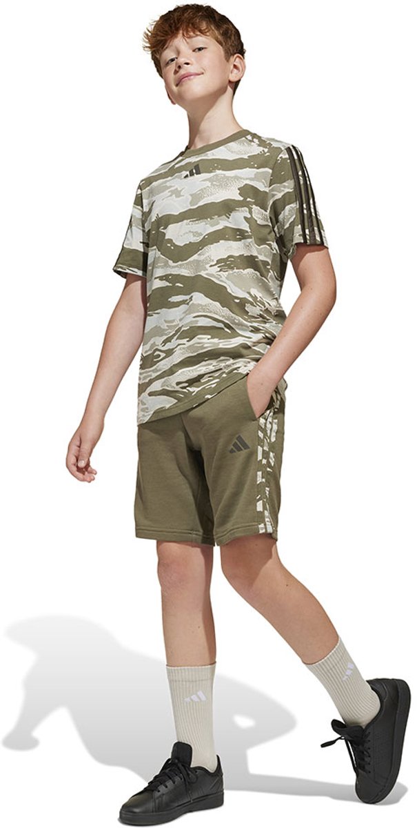 Adidas Seasonal Essentials Camo Korte Sportbroek 13-14 Years Jongens Meisjes Multicolor