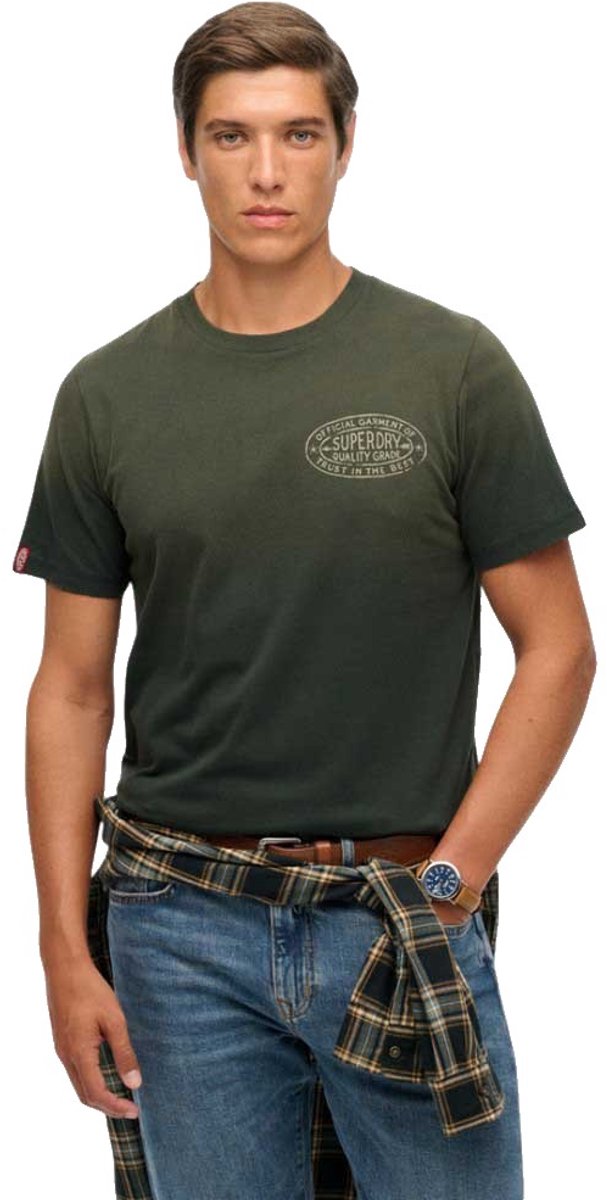 Superdry Lo-fi Outdoors Relaxed T-shirt Heren T-shirts Groen