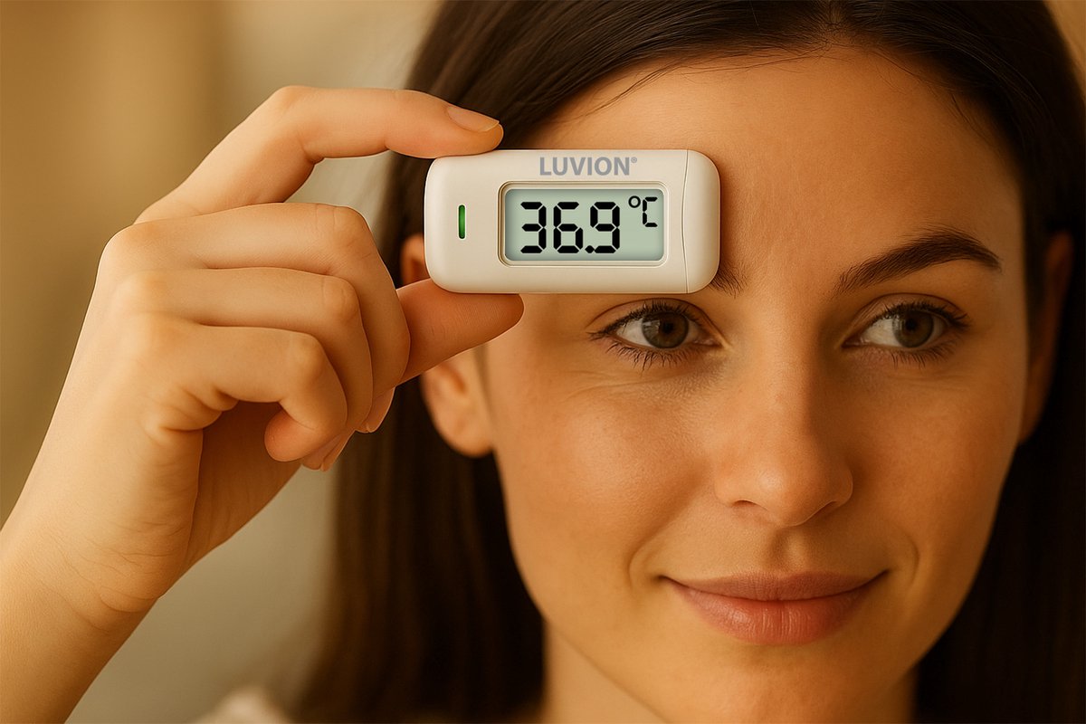 LUVION® Voorhoofd Thermometer - Digitale Infrarood Koortsthermometer - Thermometer Baby t/m Volwassenen — cadeau in Cadeau-ideeën - foto 5