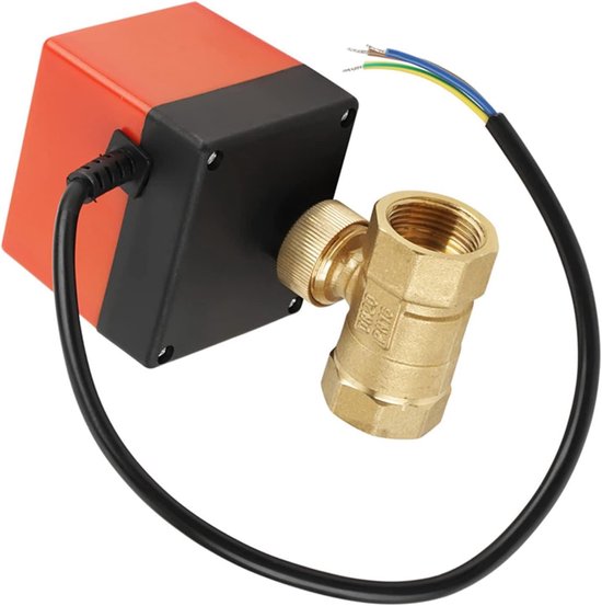 Gemotoriseerde Kogelkraan DC 12V G3/4 DN20 Messing 2-Weg Elektrische voor Flow Control