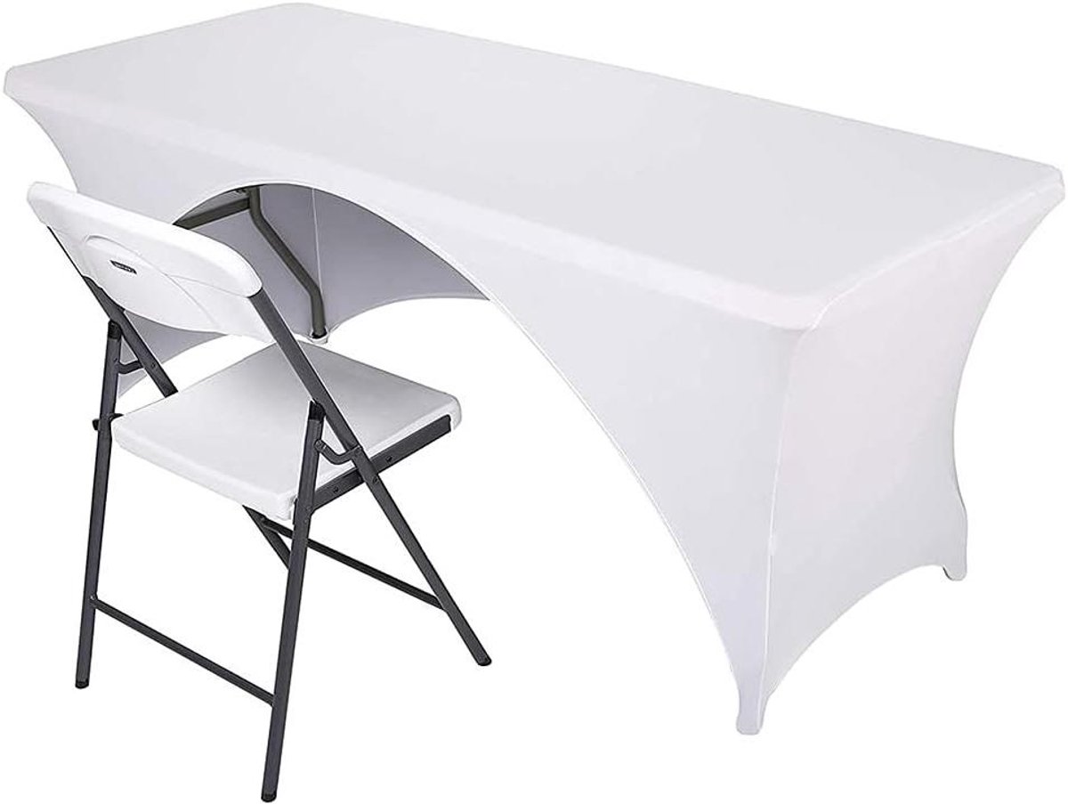 Allecto Plus - Rechthoekig Tafelkleed 1,8 m - Elastisch en Strak Passend - Open Rug - Voor Diner Tafels