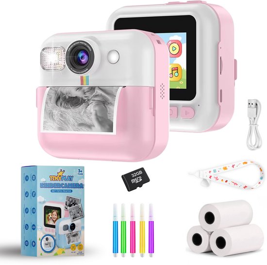 TinyPlay Kindercamera met foto printer