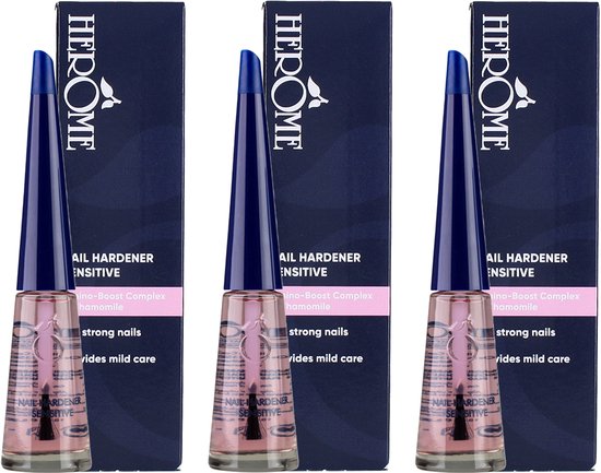 Herome 3-Pack Nagelverharder en Base Coat