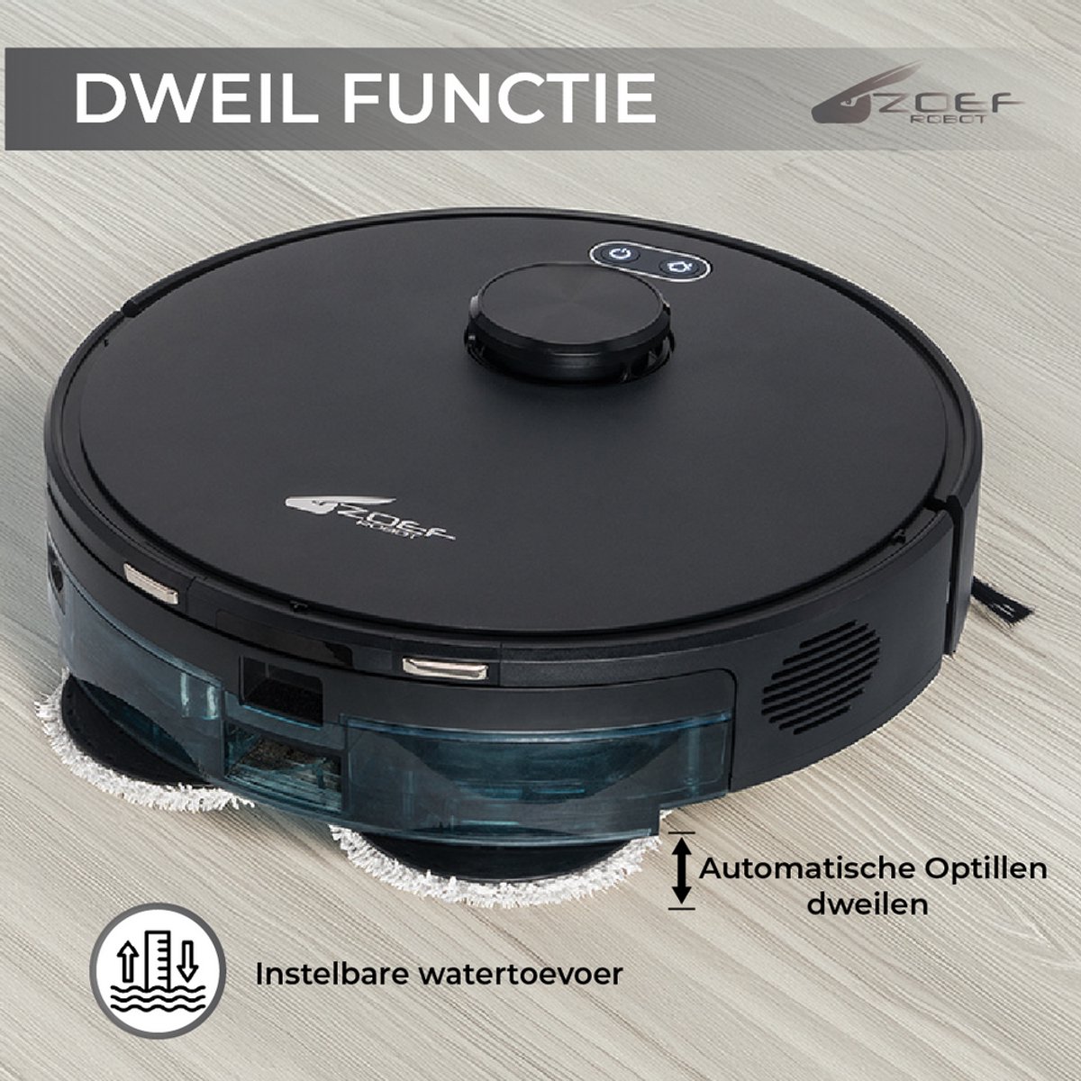 Zoef Robot Zoef Robot Willem 2.0 Dweilrobot - afbeelding 4